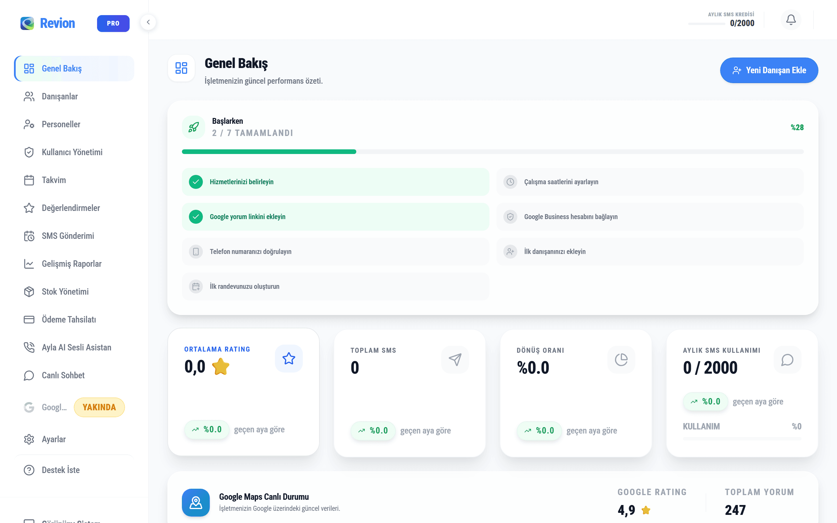 Revion Dashboard