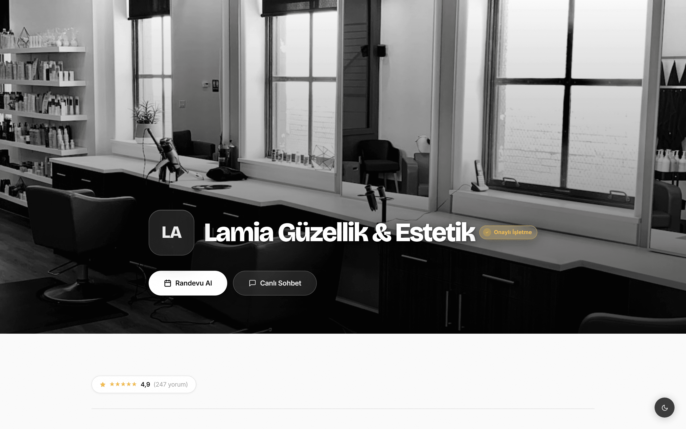 Lamia Güzellik & Estetik — Revion İşletme Profili